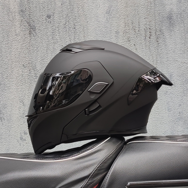 Cascos de motocicleta ORZ con  - Modular Flip Up Motorcycle Helmet Dot Approved reseña y precio