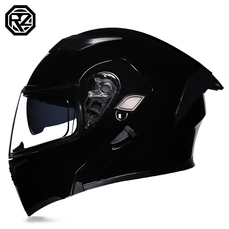Cascos de motocicleta ORZ con  - Modular Flip Up Motorcycle Helmet Dot Approved reseña y precio