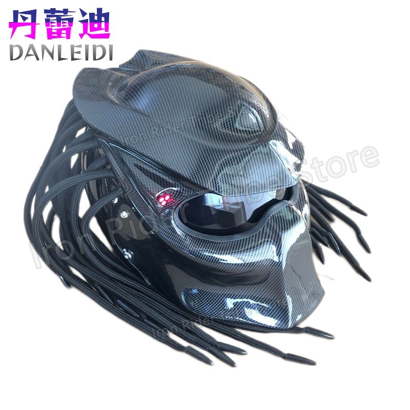 Casco de Motocicleta Integral  - Custom Predator Motorcycle Helmet reseña y precio