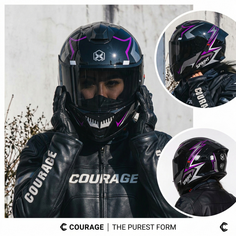 Casco de Motocicleta Modular A - Modular Flip Up Motorcycle Helmet Dot Approved reseña y precio