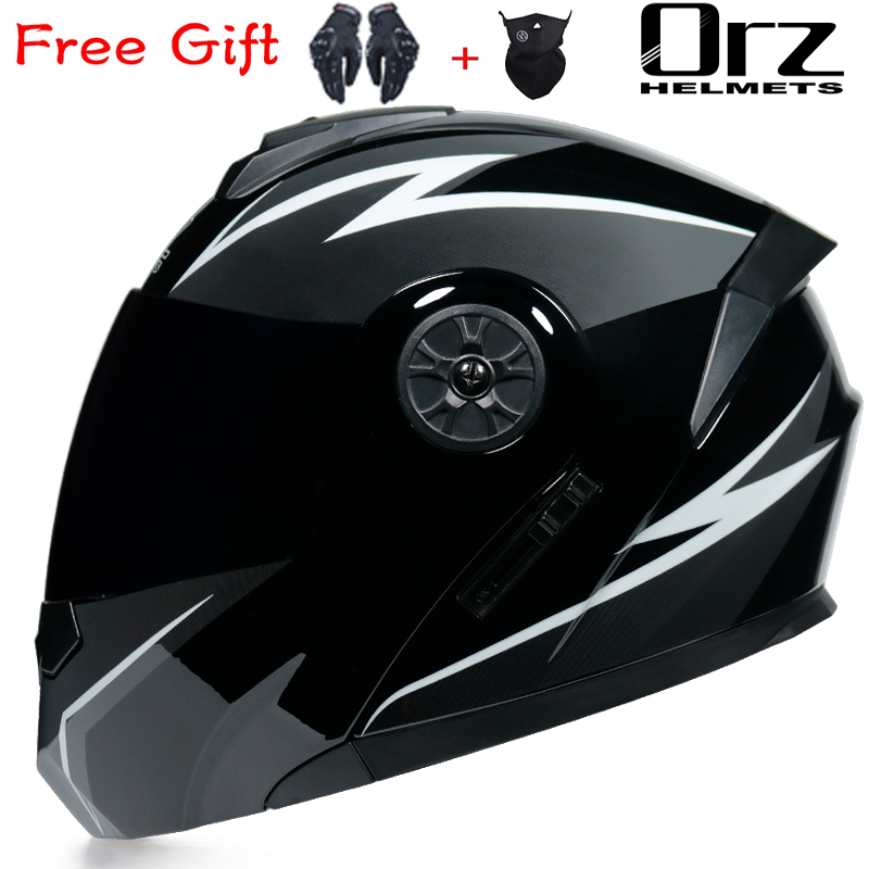 ORZ-161, Último Modelo de Casc - Modular Flip Up Motorcycle Helmet Dot Approved reseña y precio