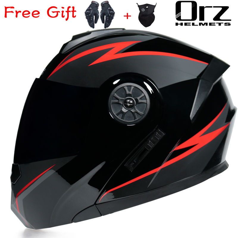 ORZ-161, Último Modelo de Casc - Modular Flip Up Motorcycle Helmet Dot Approved reseña y precio