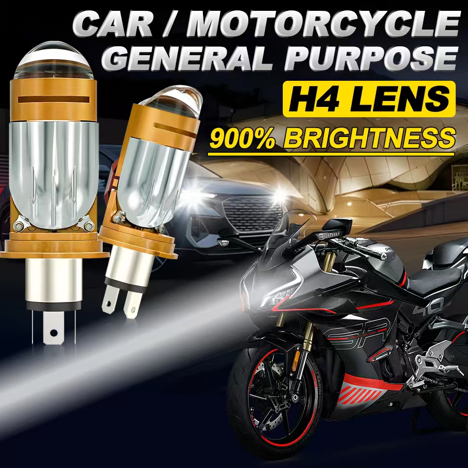 CAMOTO Bi LED Lente Proyector  - Universal Motorcycle Led Headlight Projector reseña y precio