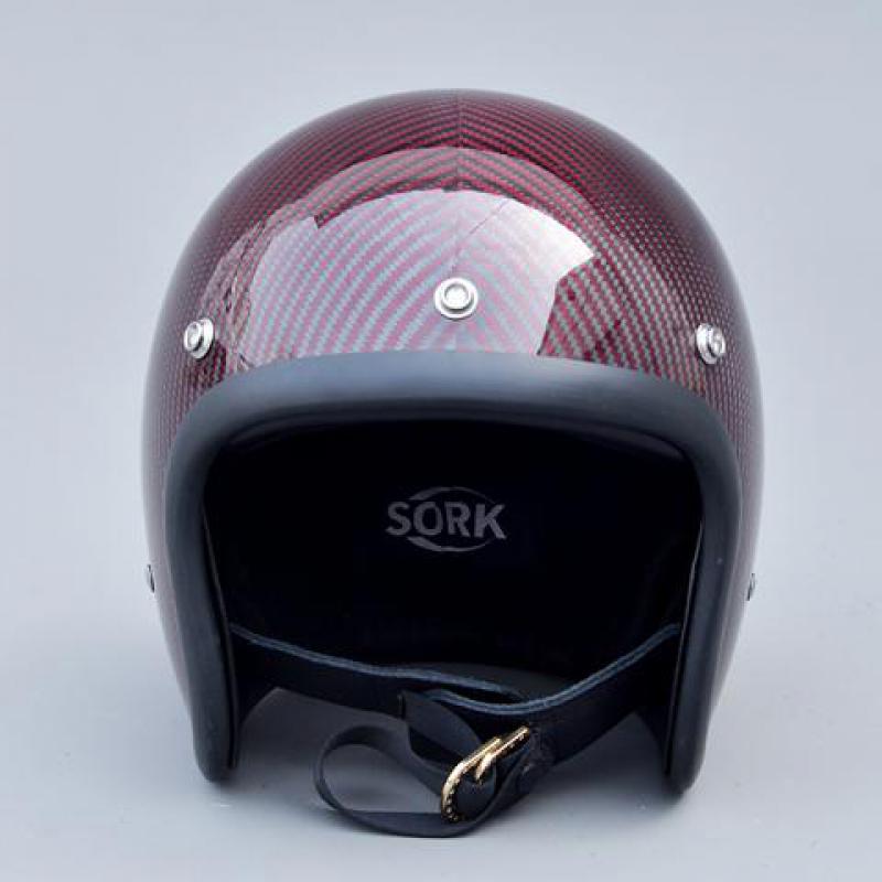 Casco abierto vintage clásico  - Carbon Fiber Lightweight Motorcycle Helmet reseña y precio