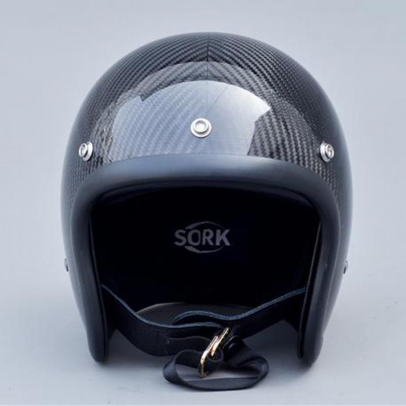 Casco abierto vintage clásico  - Carbon Fiber Lightweight Motorcycle Helmet reseña y precio