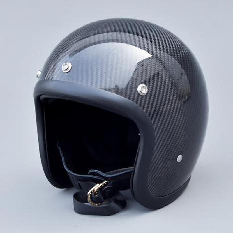 Casco abierto vintage clásico  - Carbon Fiber Lightweight Motorcycle Helmet reseña y precio