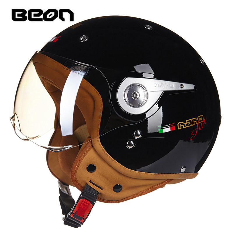 BEON B-110 casco de motociclet - Vintage Open Face Retro Helmet reseña y precio