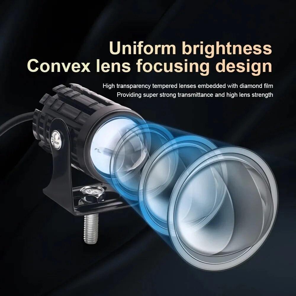 Faro LED Universal para Motoci - Universal Motorcycle Led Headlight Projector reseña y precio
