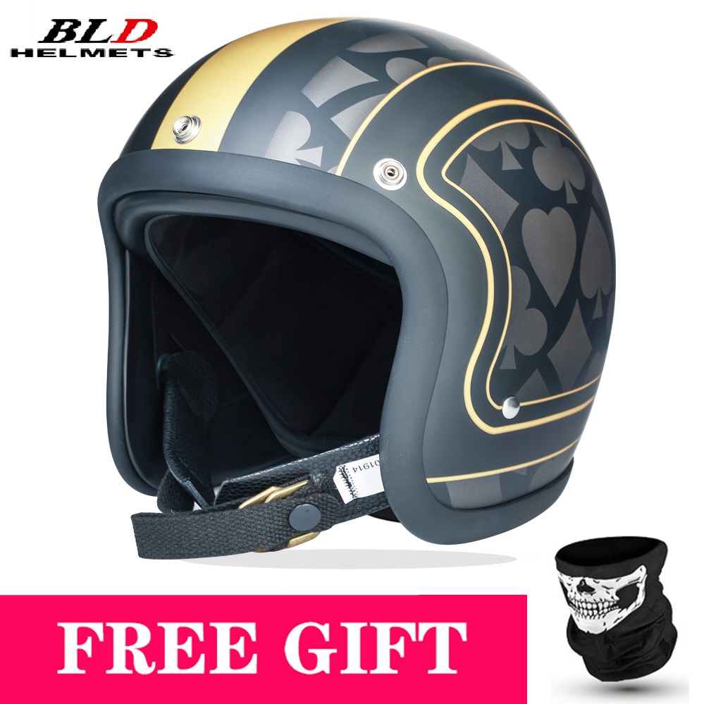 Perfil bajo Japón estilo corea - Vintage Open Face Retro Helmet reseña y precio