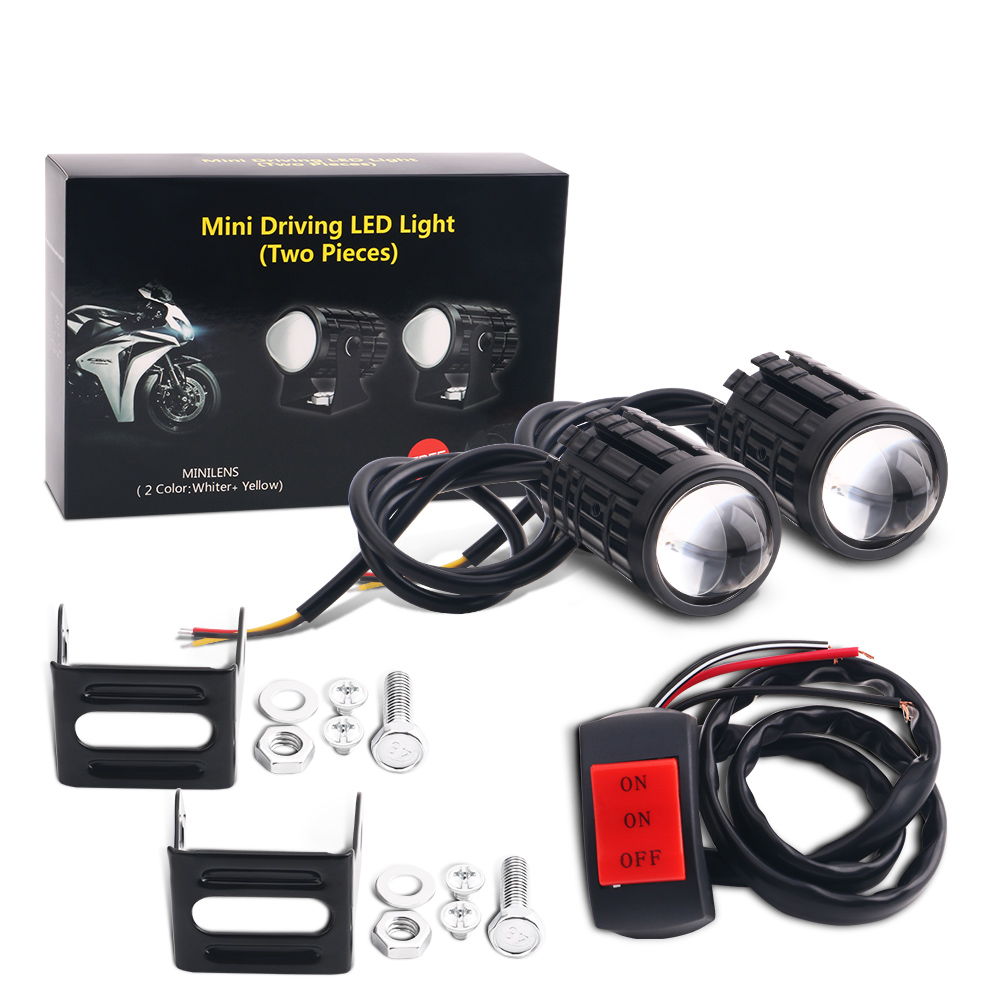 Faro LED Universal para motoci - Universal Motorcycle Led Headlight Projector reseña y precio