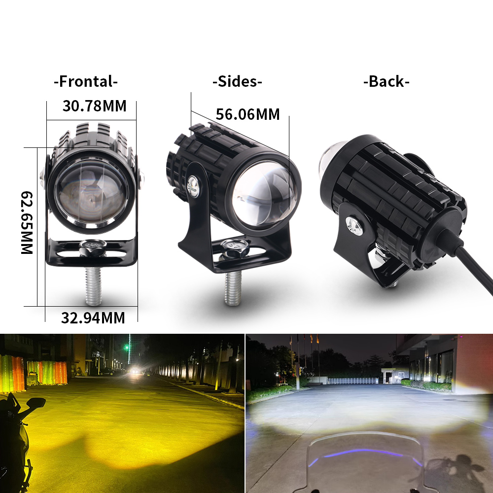Faro LED Universal para motoci - Universal Motorcycle Led Headlight Projector reseña y precio
