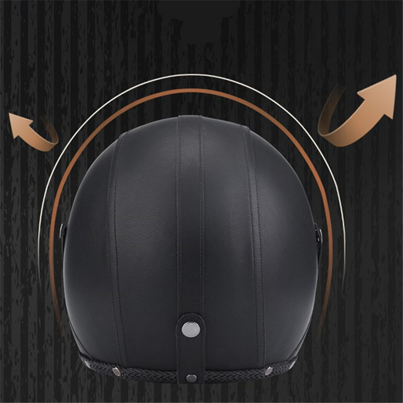 Cascos de Moto Para hombre y m - Vintage Open Face Retro Helmet reseña y precio