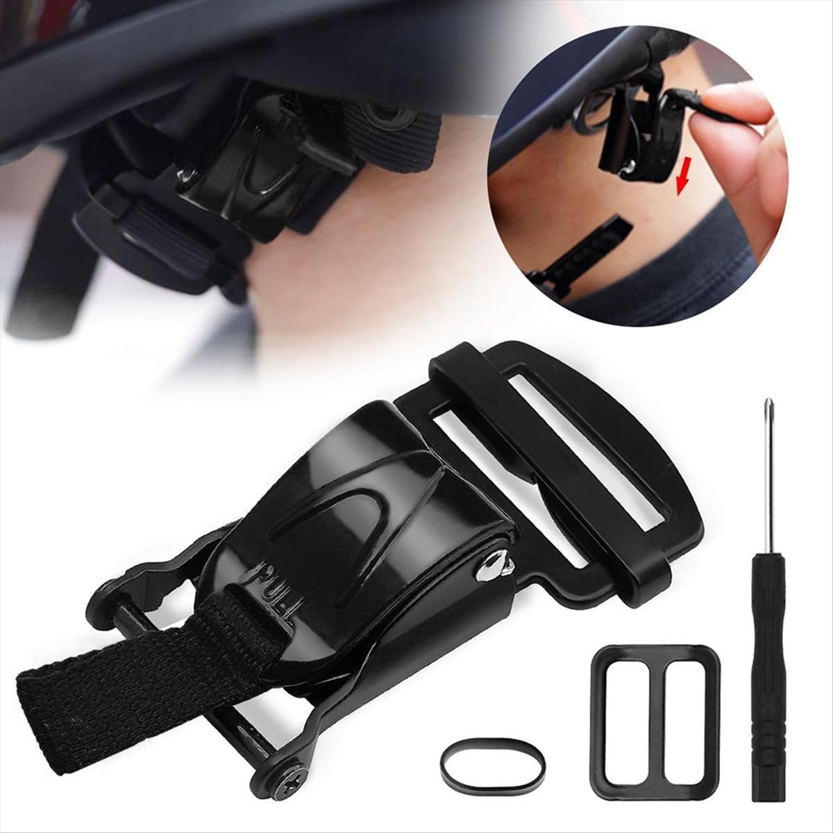 Kit de repuesto de hebilla de  - Quick Release Buckle Motorcycle Helmet reseña y precio
