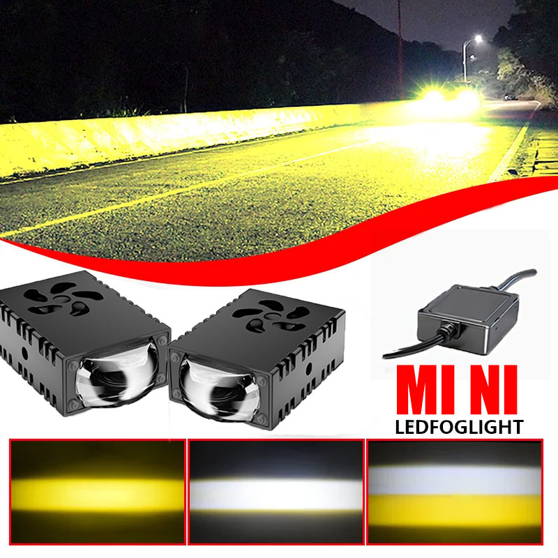 1PCS/2PCS Mini Proyector de Lu - Universal Motorcycle Led Headlight Projector reseña y precio