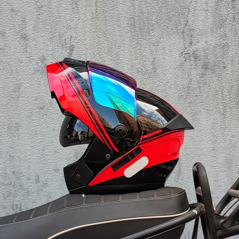 ORZ último casco de motociclet - Dual Visor Motorcycle Racing Helmet reseña y precio