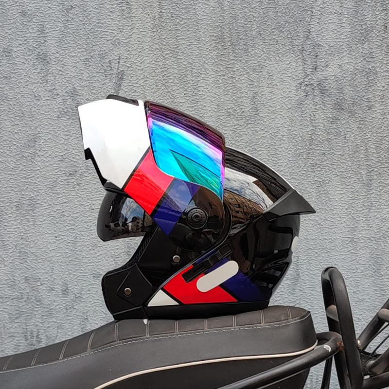 ORZ último casco de motociclet - Dual Visor Motorcycle Racing Helmet reseña y precio