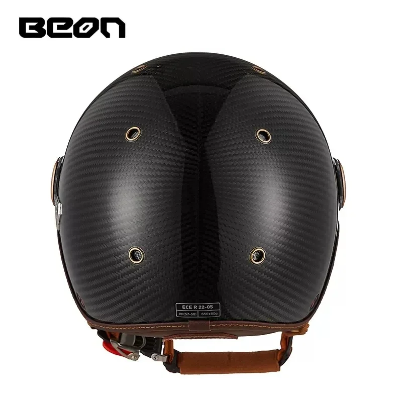 BEON BR13 Retro cara abierta m - Vintage Open Face Retro Helmet reseña y precio