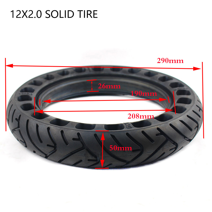 Neumático Sólido de 12 Pulgada - Scooter Parts reseña y precio