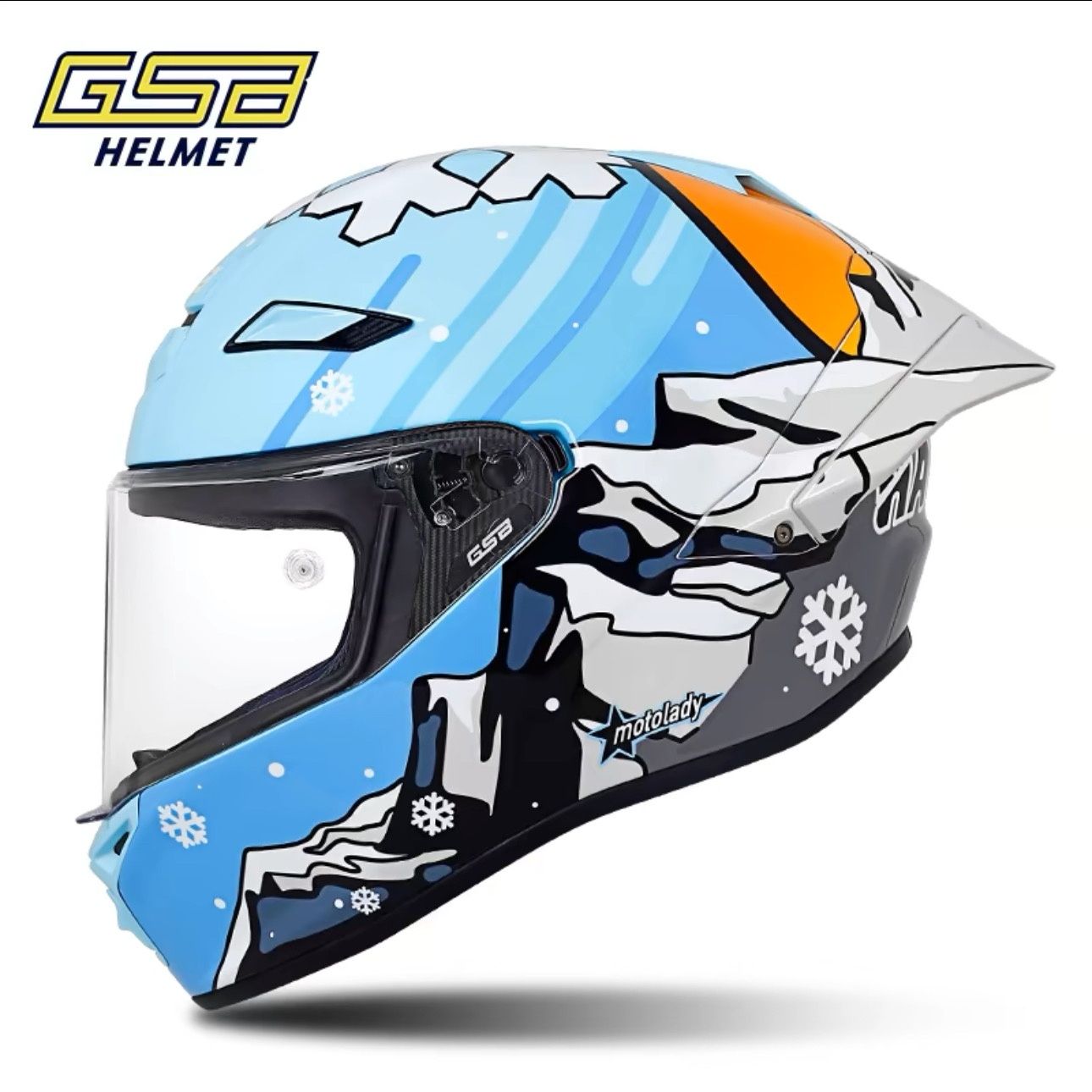 Casco de Fibra de Carbono GSB  - Carbon Fiber Lightweight Motorcycle Helmet reseña y precio
