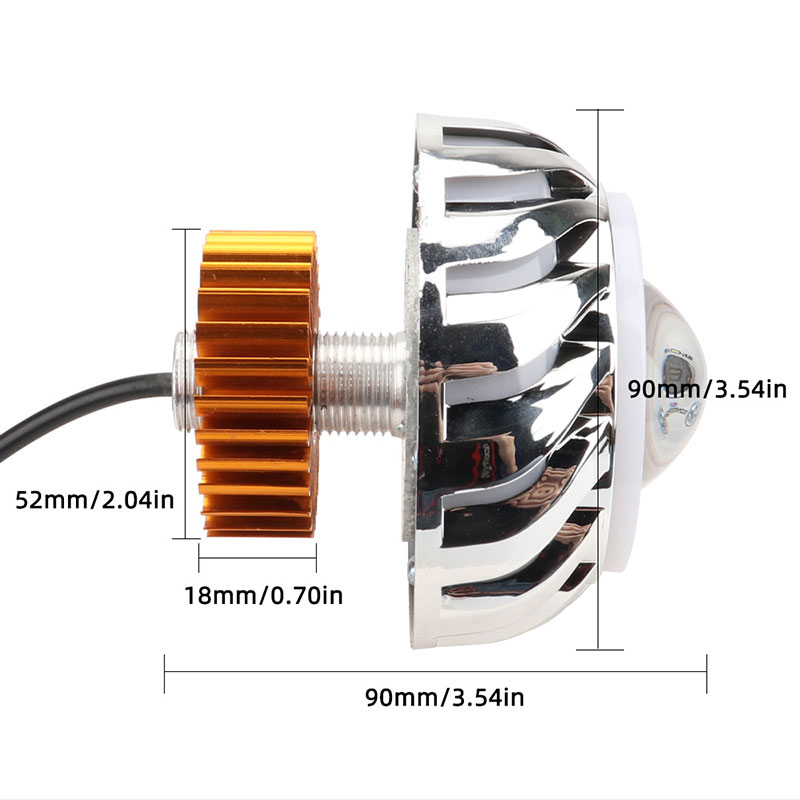 Faro LED doble para coche y mo - Universal Motorcycle Led Headlight Projector reseña y precio