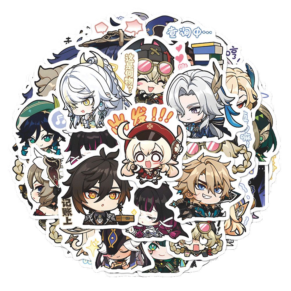 64 pegatinas de anime de Gensh - Motorcycle Helmets reseña y precio